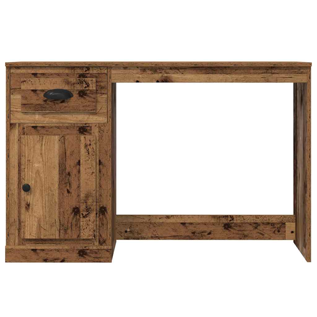 Schreibtisch mit Schublade Weiß 115x50x75 cm Holzwerkstoff