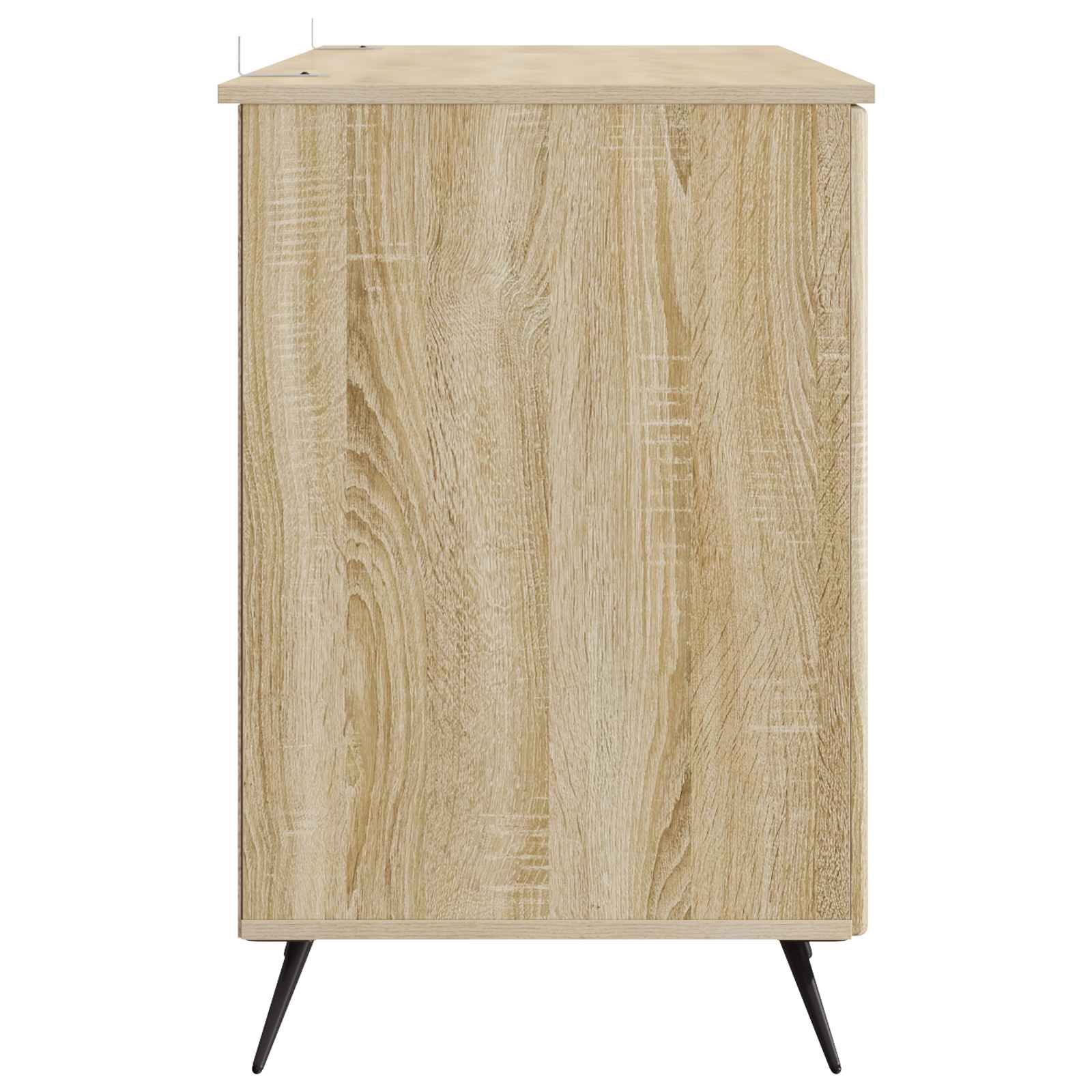 Schreibtisch mit Regal Schwarz 142,5 x 50 x 75 cm Holzwerkstoff