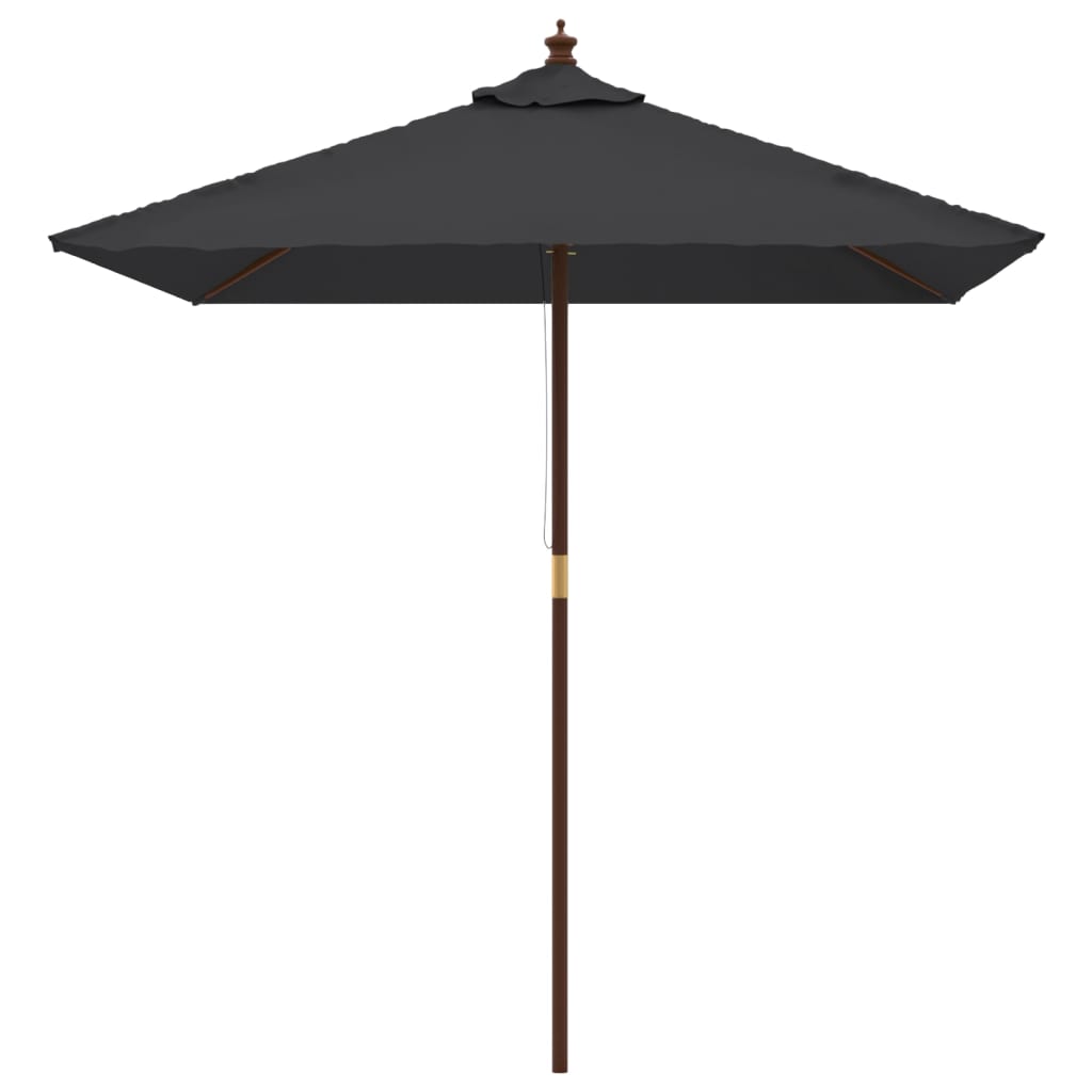 Sonnenschirm mit Holzmast Sandfarben 198x198x231 cm