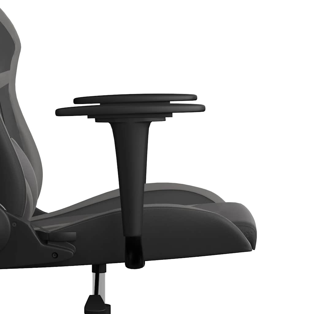Gaming-Stuhl mit Massagefunktion Schwarz und Grün Kunstleder