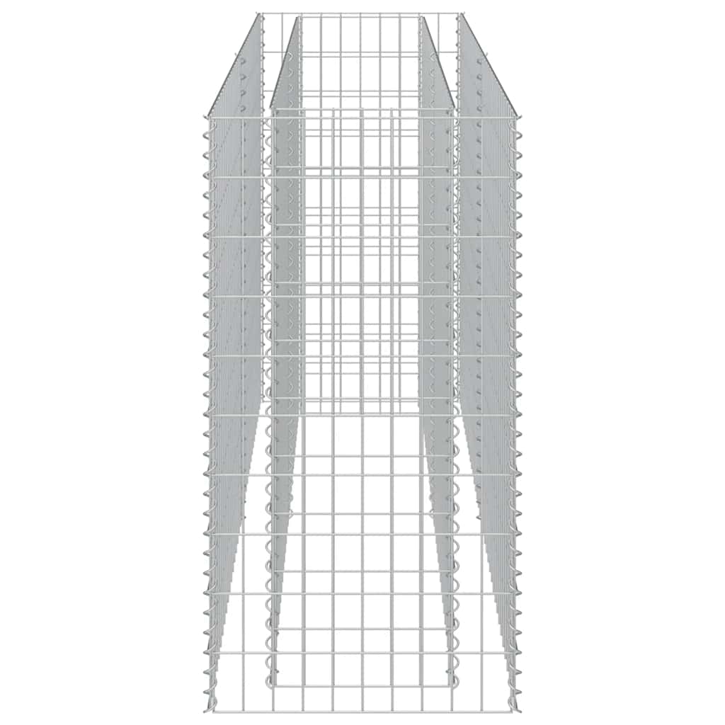 Gabionen-Hochbeet Verzinkter Stahl 450×90×100 cm