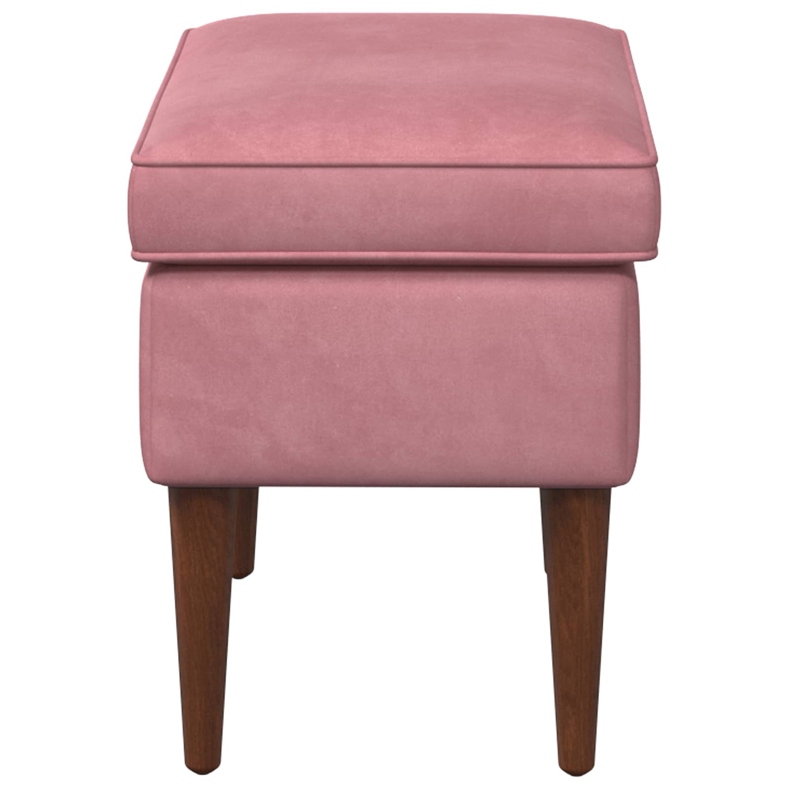 Hocker Hellgrau 55 x 35 x 41 cm Samt