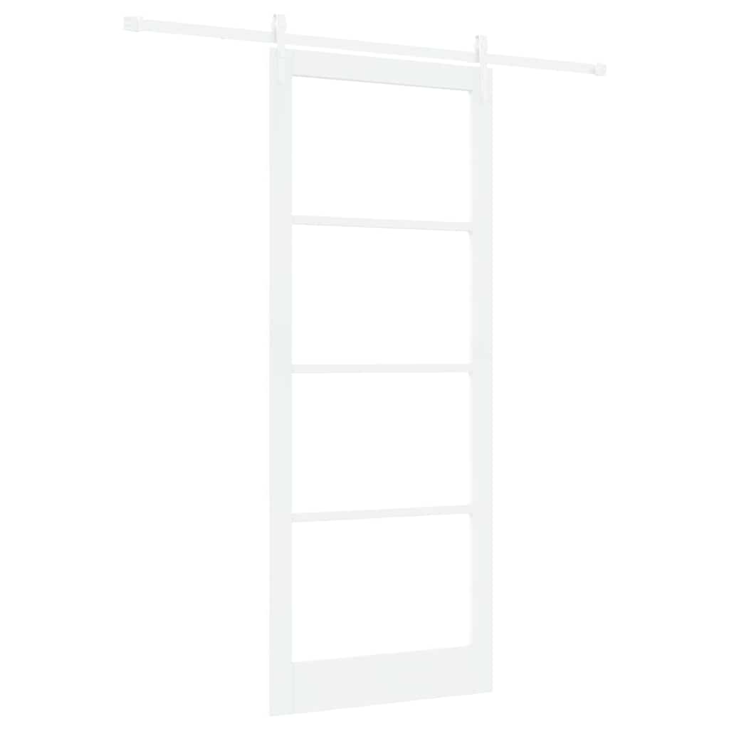 Schiebetür Natur 61 x 198,5 cm Massivholz Kiefer und Glas