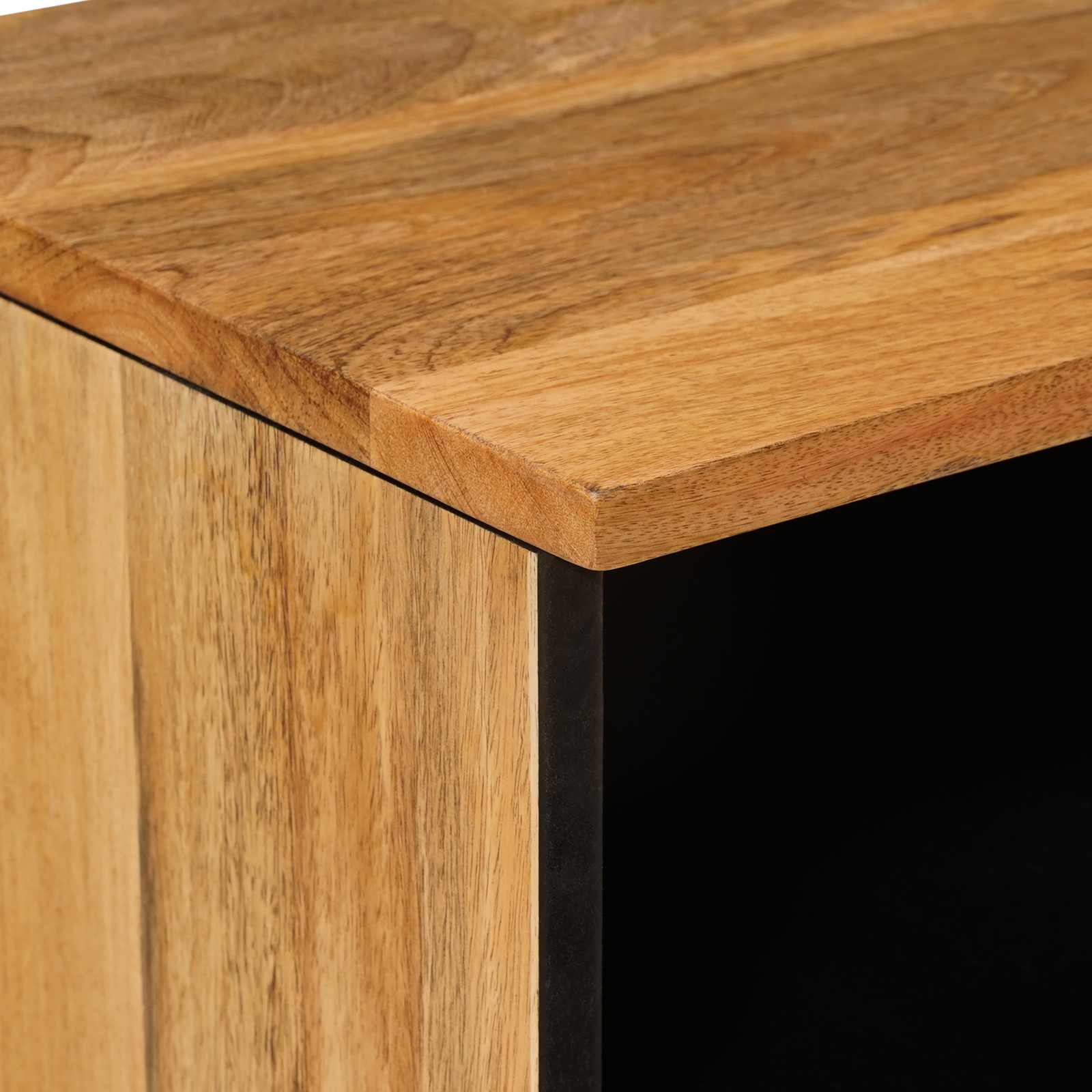 TV-Schränk mit Regal Walnuss 70 x 33 x 46 cm Massivholz Mango