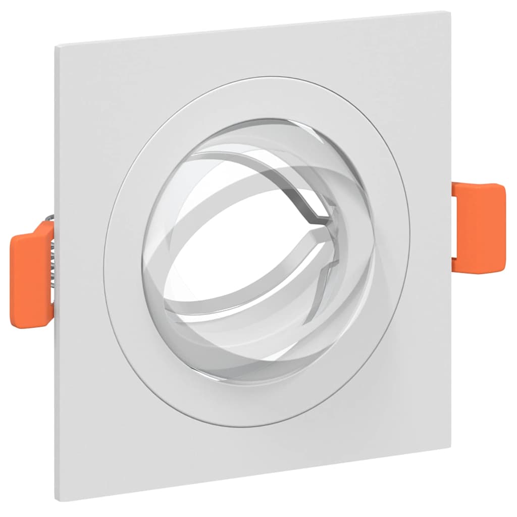 Spotlight 6 pcs Weiß 9 x 9 x 2 cm Aluminium