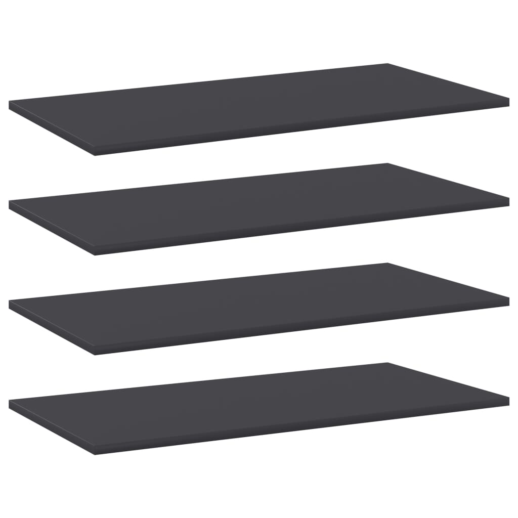 Bücherregal-Bretter 4 Stk. Weiß 40x10x1,5 cm Holzwerkstoff