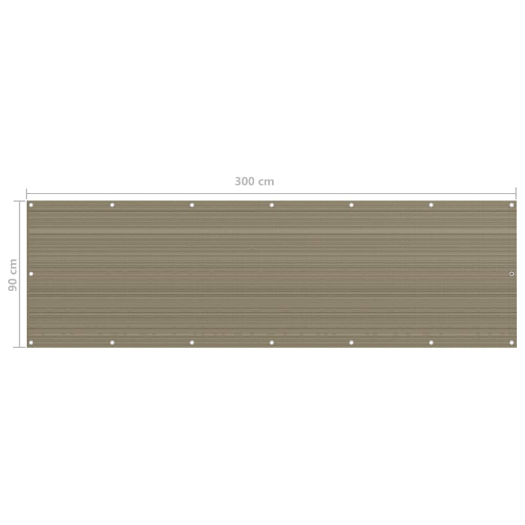 Balkon-Sichtschutz Anthrazit 75x300 cm HDPE