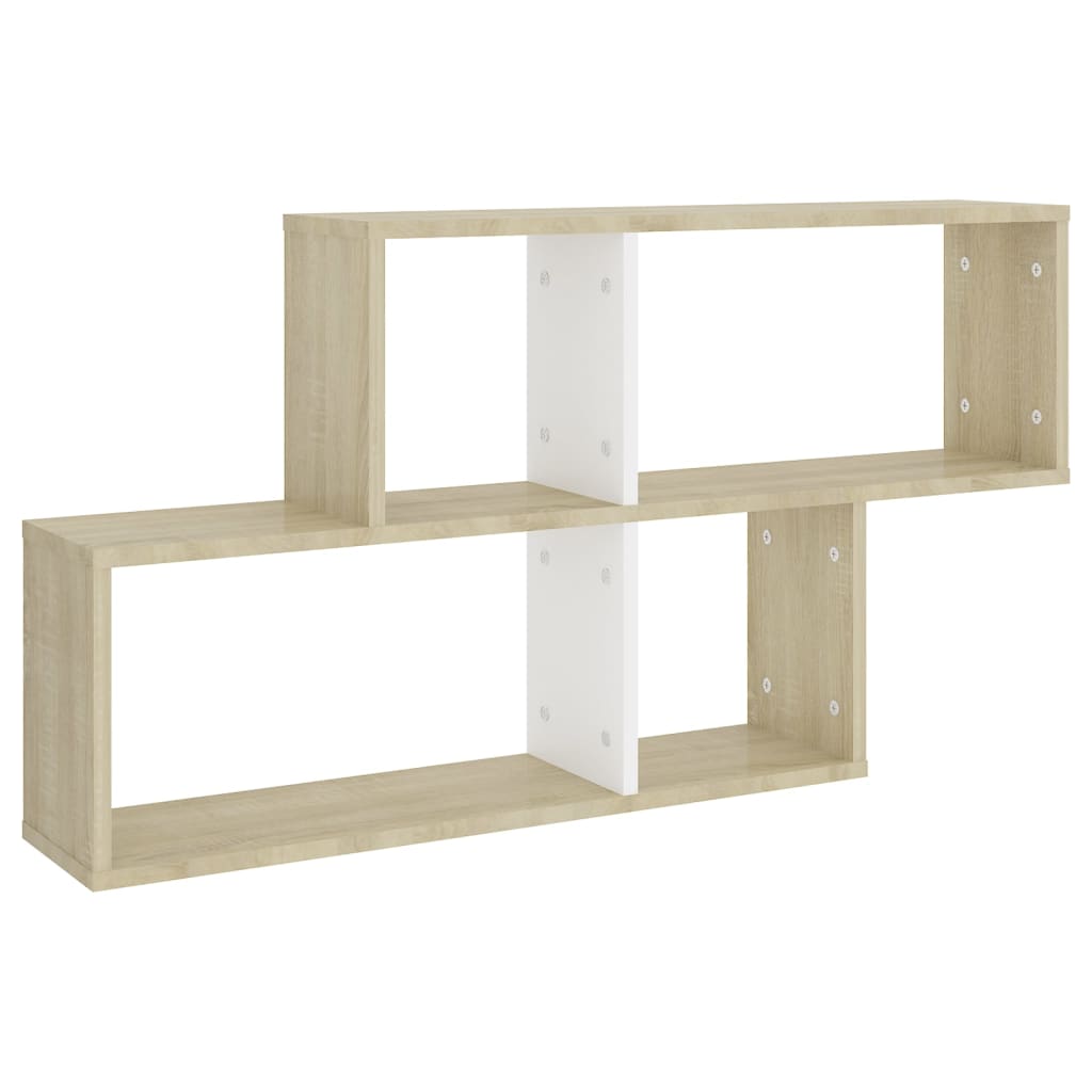 Wandregal Weiß 100x18x53 cm Holzwerkstoff