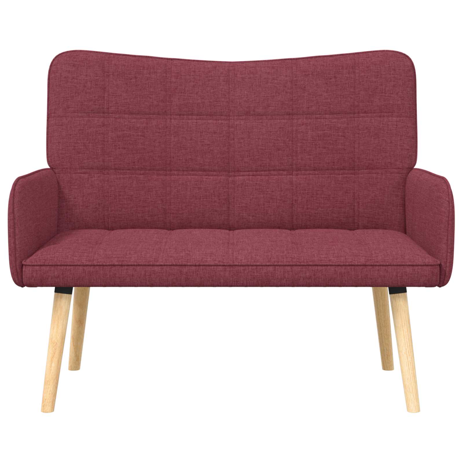 2-Sitzer Sofa Hellgrau 115 x 61 x 87 cm Stoff