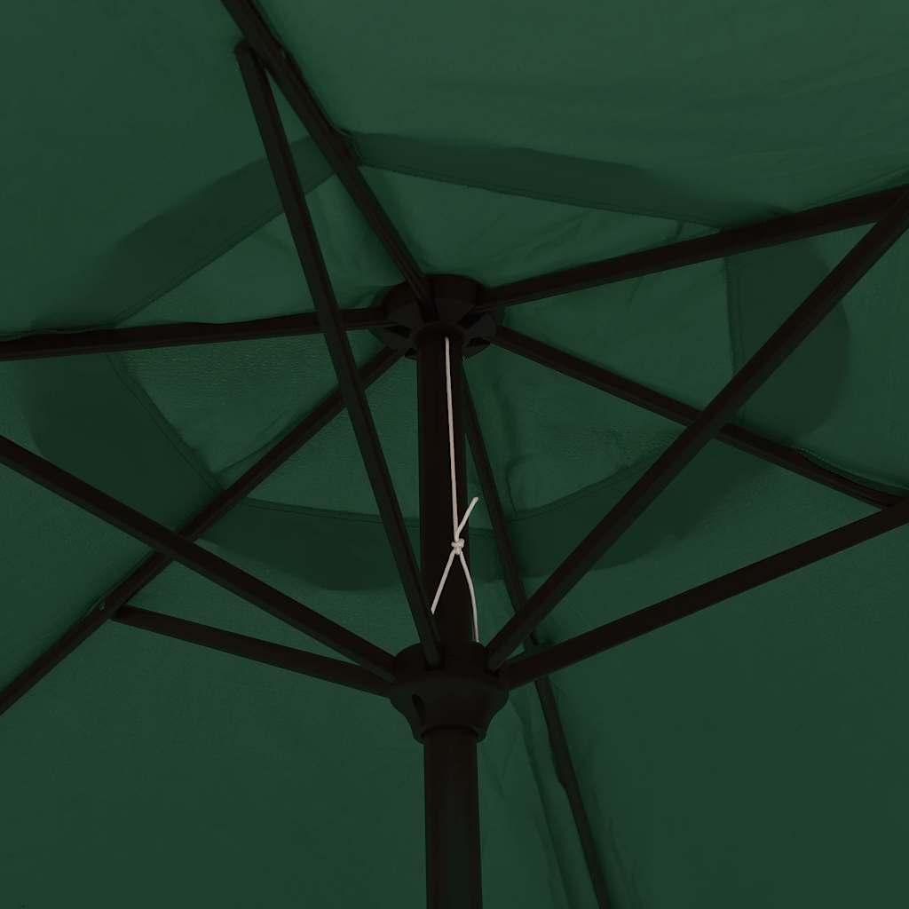 Sonnenschirm mit LED-Beleuchtung Stahl-Mast 300 cm Bordeauxrot