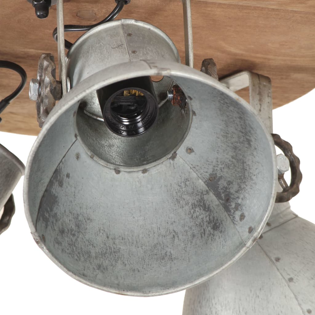 Wandlampe Industriestil Silbern 45x25 cm E27
