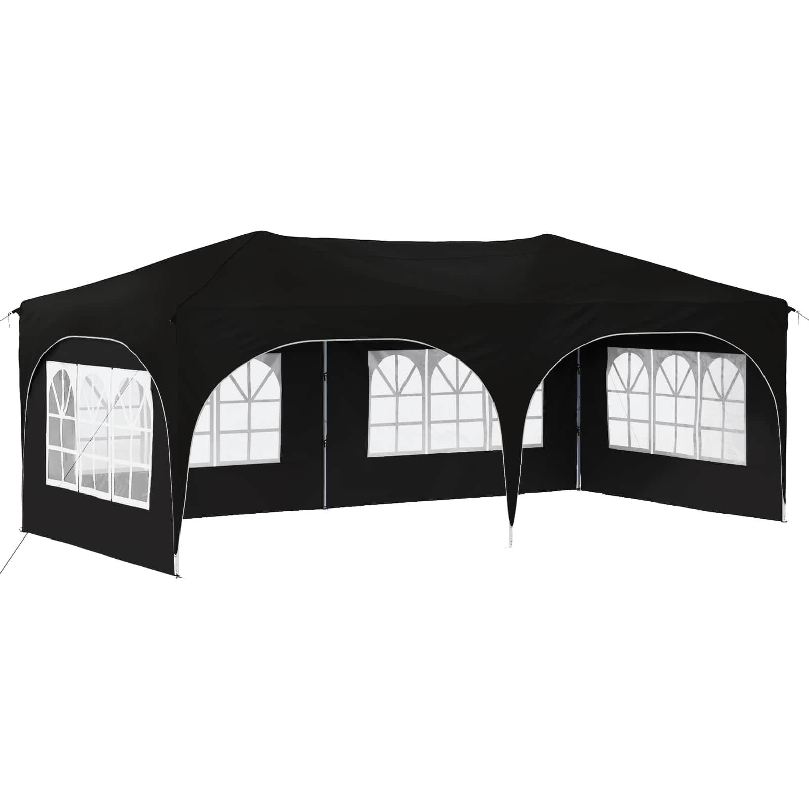 Pop-up Partyzelt 575 x 288 x 245 cm Creme Oxford-Stoff