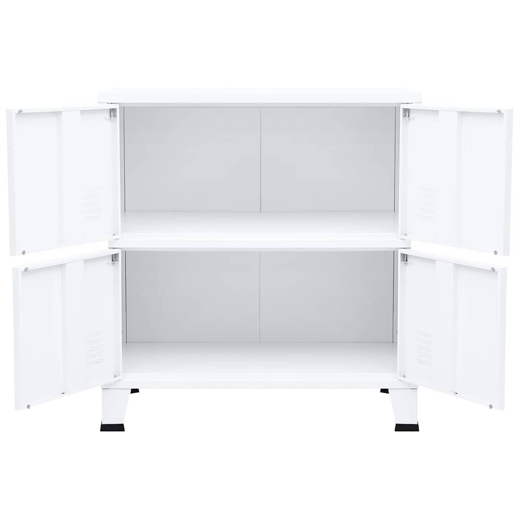 Lagerschrank Industrial Schwarz 75x40x80 cm Stahl