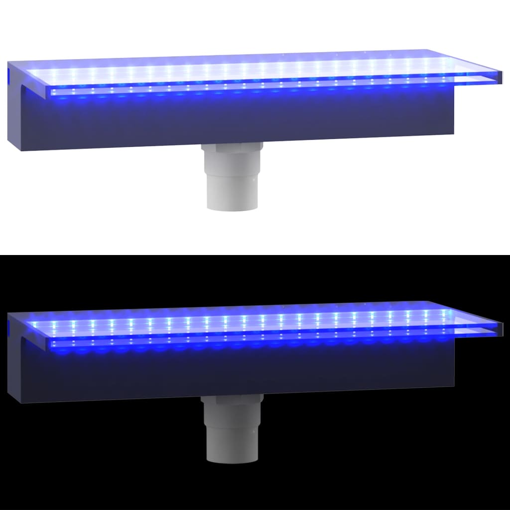 Wasserfall-Element mit RGB LEDs Acryl 30 cm