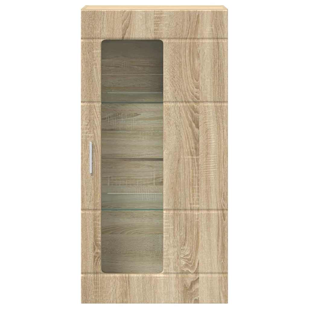 Highboard mit Regal FLORIN Weiß 60 x 35 x 182 cm Holzwerkstoff