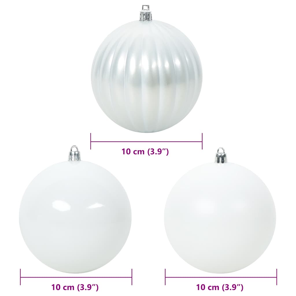 Weihnachtsbaumkugel Set XL 9 pcs Rot Kunststoff