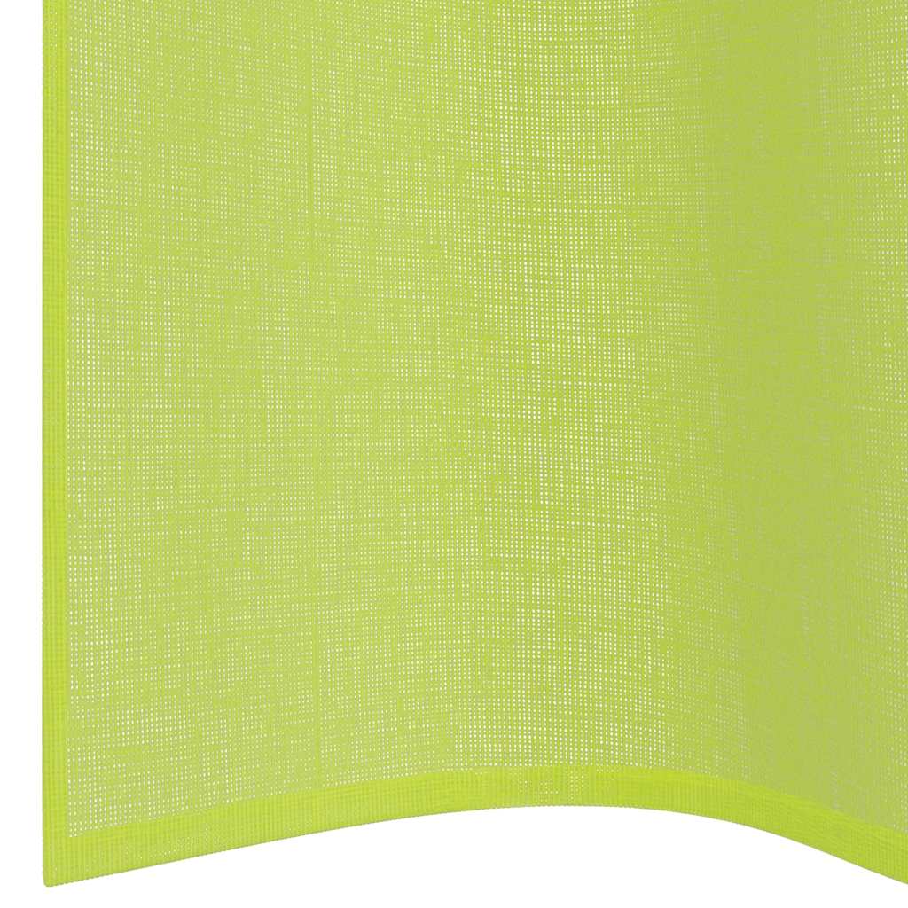 Voile Vorhänge mit Ösen 2 Stk. Apfelgrün 140x140 cm