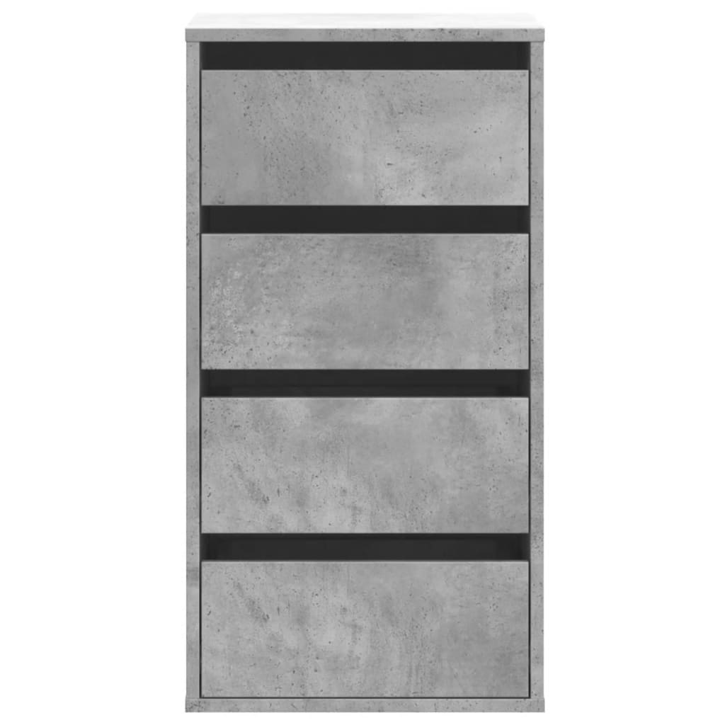 Schubladenschrank Schwarz Eichen-Optik 41 x 40 x 58 cm