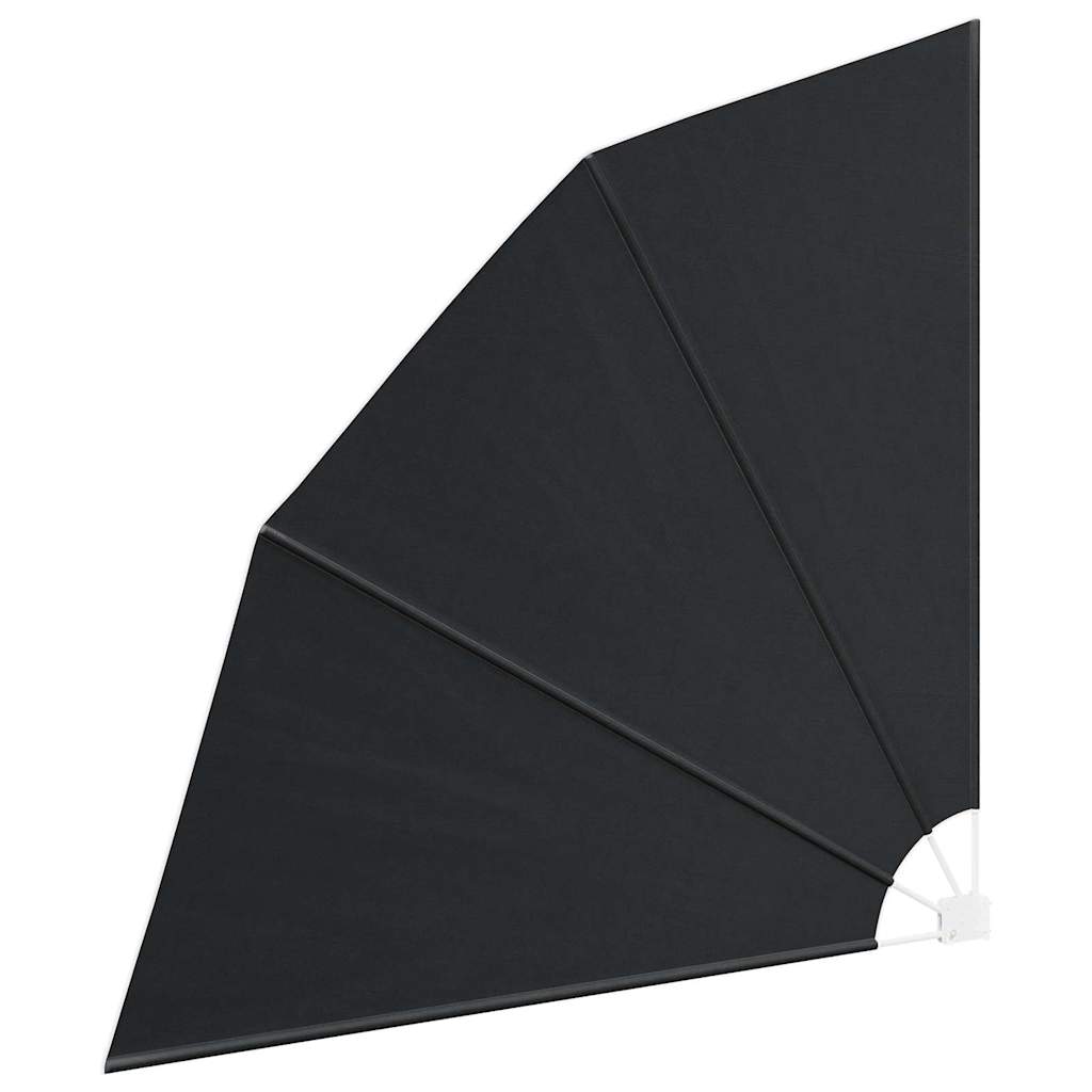 Faltbarer Balkonfächer Grau 210×210 cm