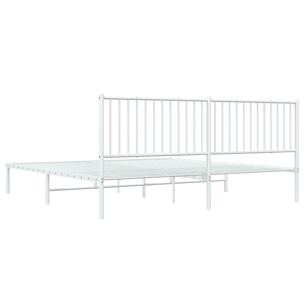 Bettgestell Metall Schwarz 75x190 cm