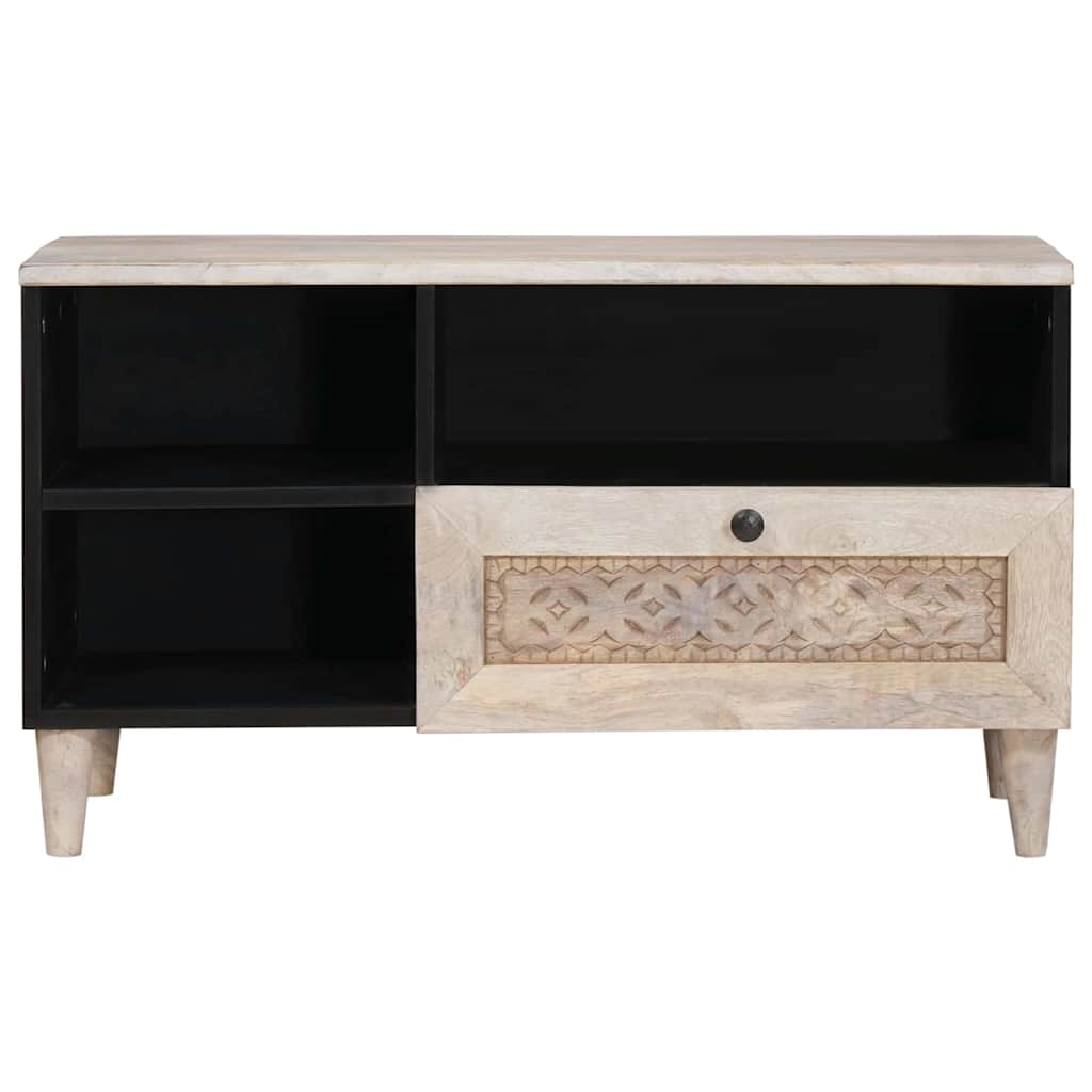 TV-Schränk mit Schubladen 80 x 33 x 46 cm Massivholz Mango