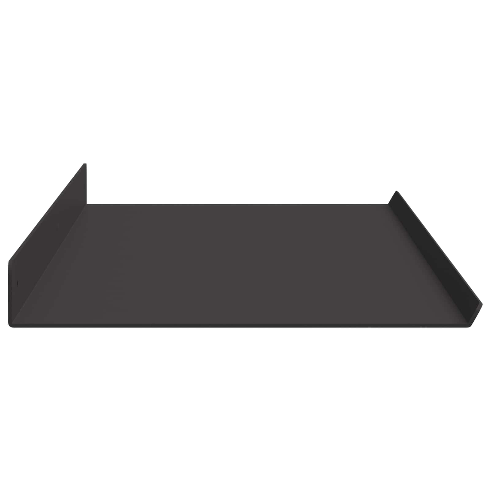 Schwebendes Regal 3 pcs Schwarz 40 x 9 x 2,5 cm Stahl