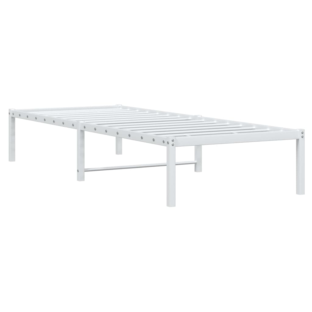 Bettgestell Metall Schwarz 75x190 cm