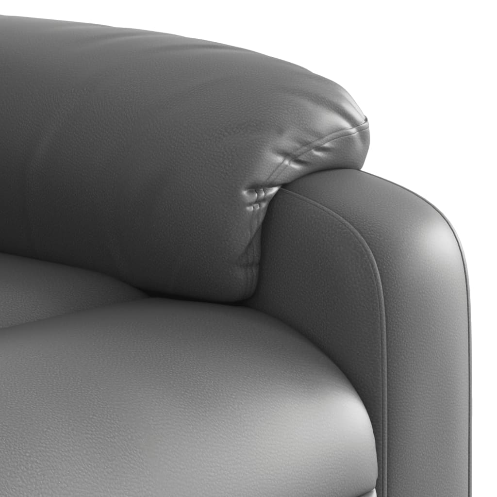 Massage-Relaxsessel, Kunstleder, Schwarz
