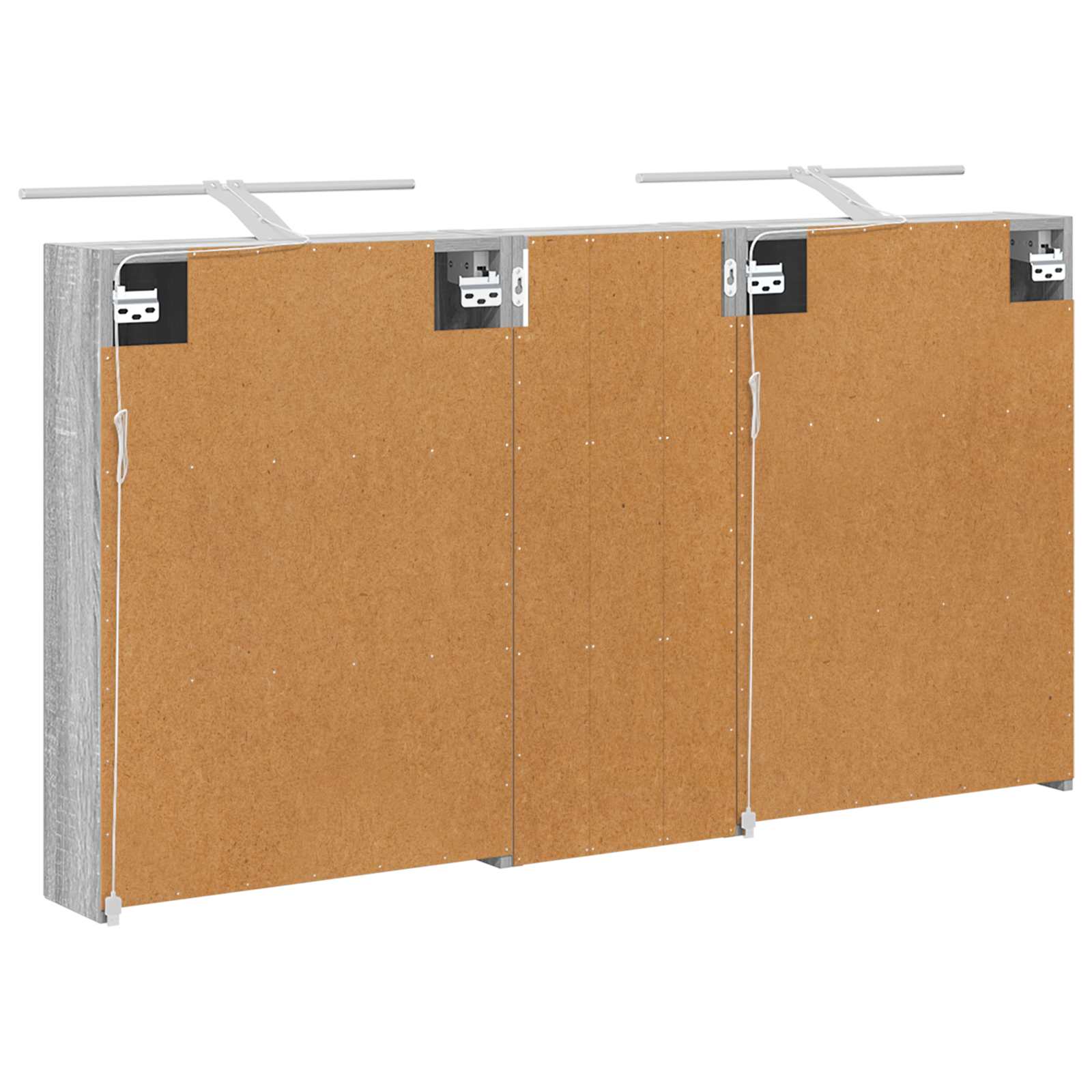 Badezimmerschrank-Set 3 pcs 80 x 10,5 x 50 cm Holzwerkstoff