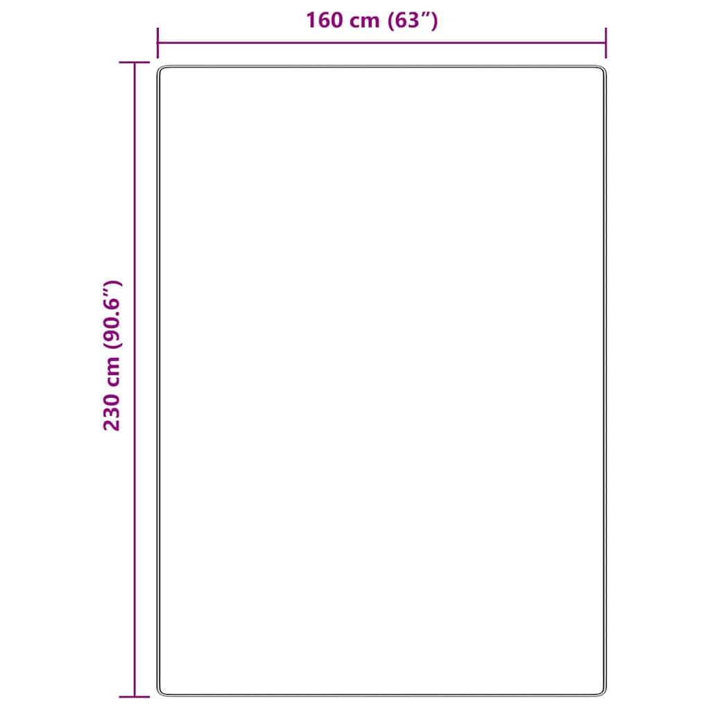 Anti-Rutsch Shaggy Teppich Dunkelgrau 200 x 200 cm PP