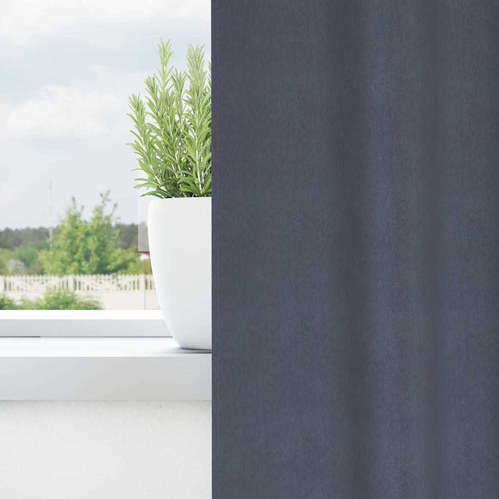 Verdunkelungs-Vorhänge mit Ringen 2 pcs Beige 140 x 140 cm