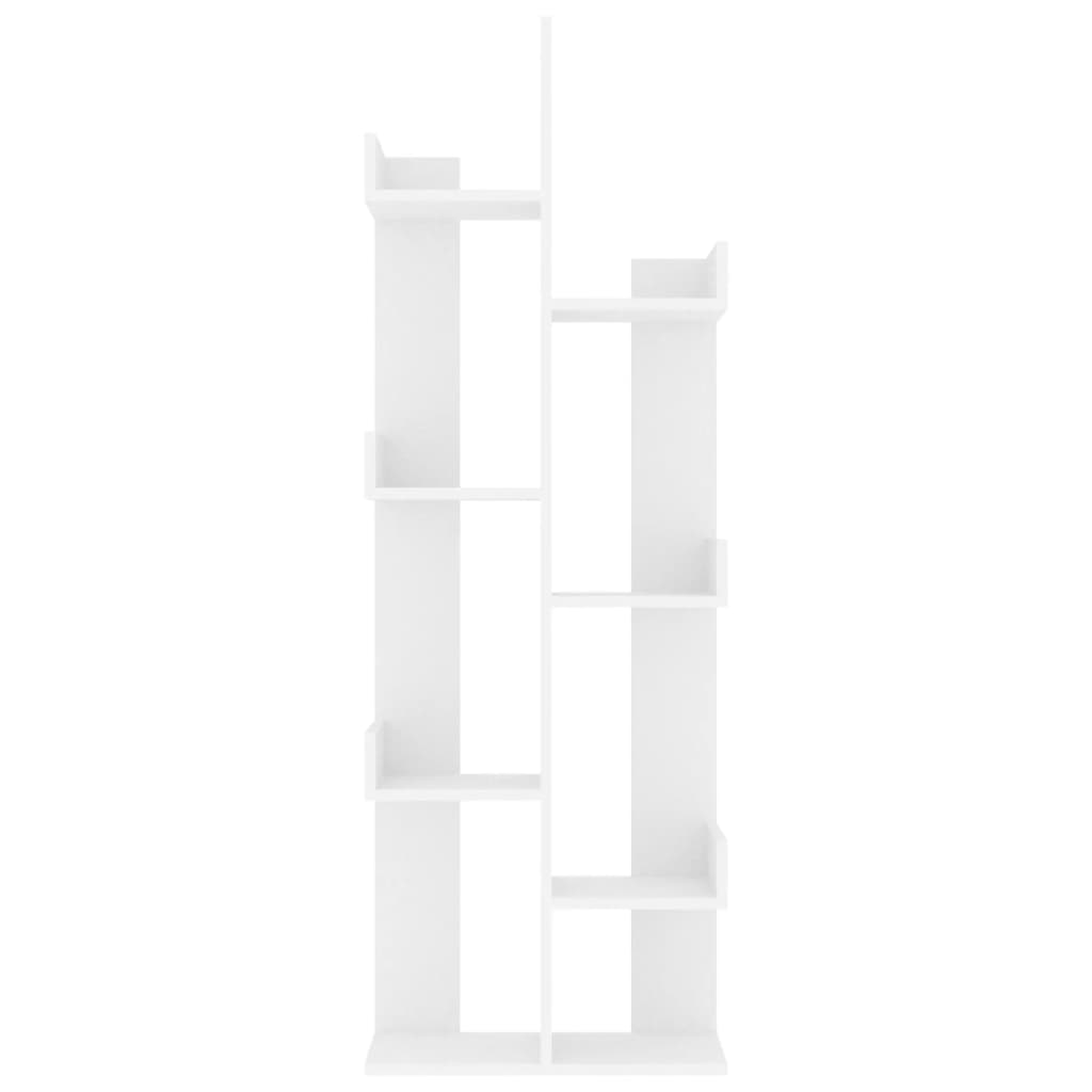 Bücherregal Weiß 86x25,5x140 cm Holzwerkstoff
