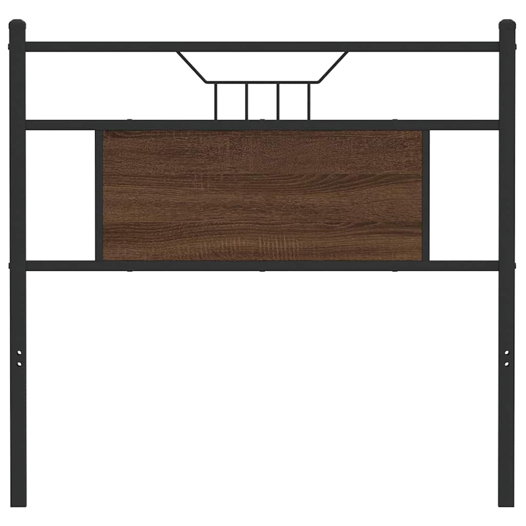 Ersatz-Kopfteil Räuchereiche 75 cm Holzwerkstoff und Stahl