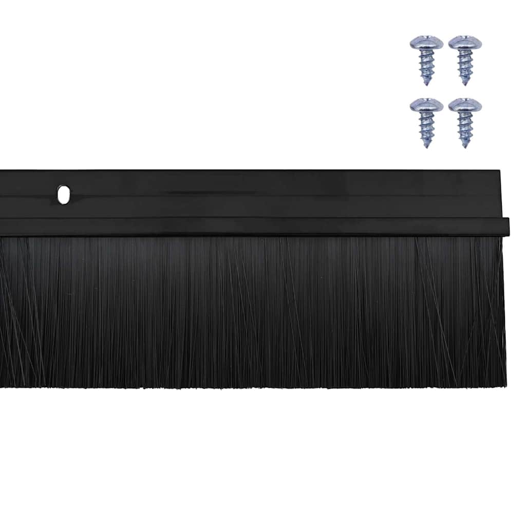 Aufsteck Türbürstendichtungen 2 pcs Braun 100 cm