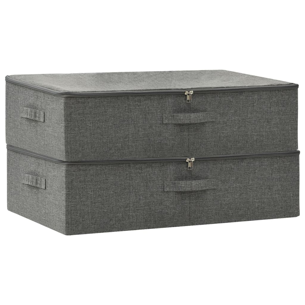 Aufbewahrungsbox Stoff 70x40x18 cm Anthrazit