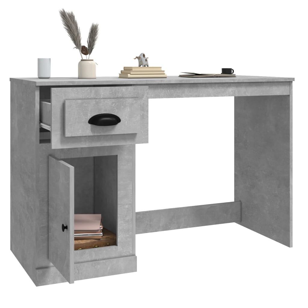 Schreibtisch mit Schublade Weiß 115x50x75 cm Holzwerkstoff