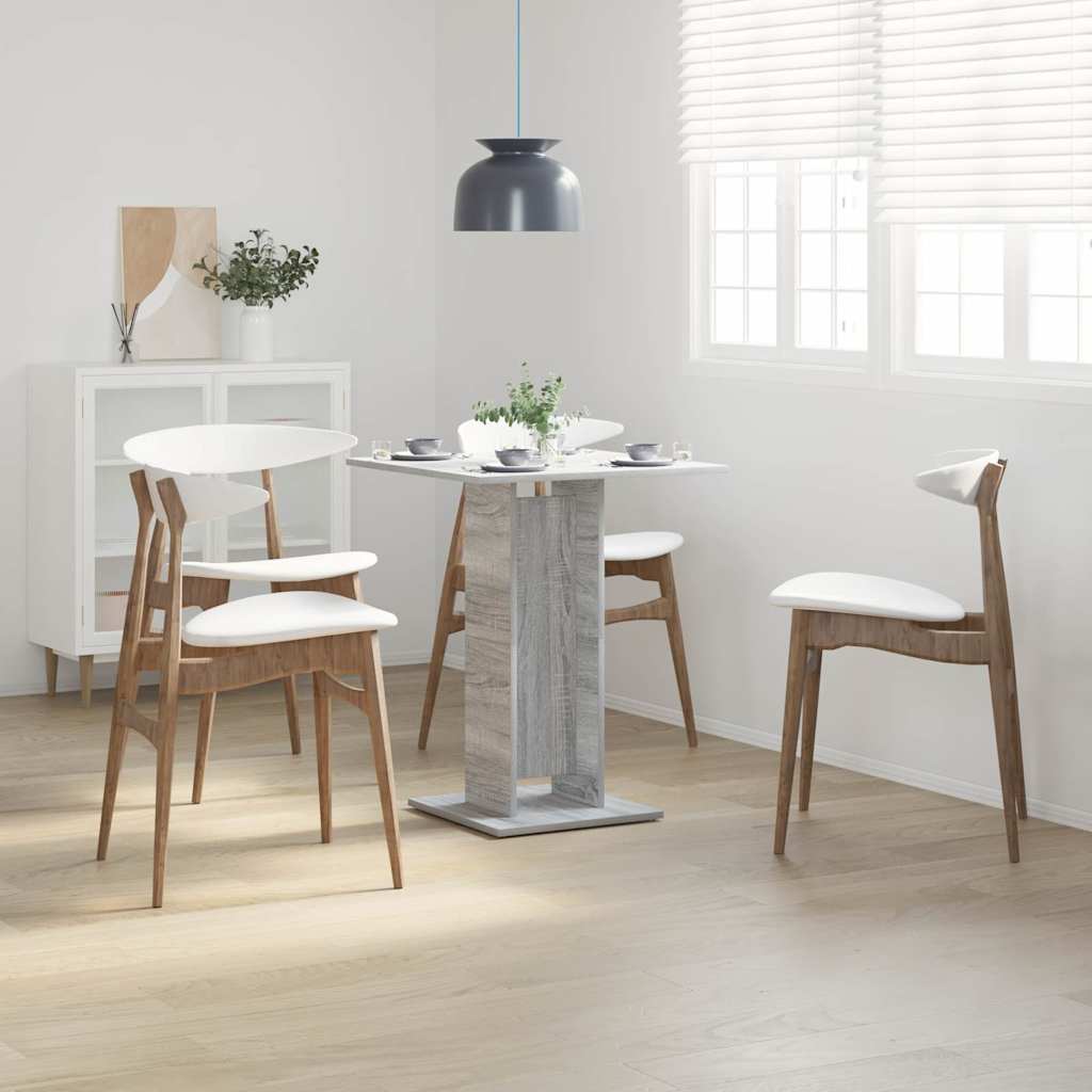 Bistrotisch Weiß 60x60x75 cm Holzwerkstoff