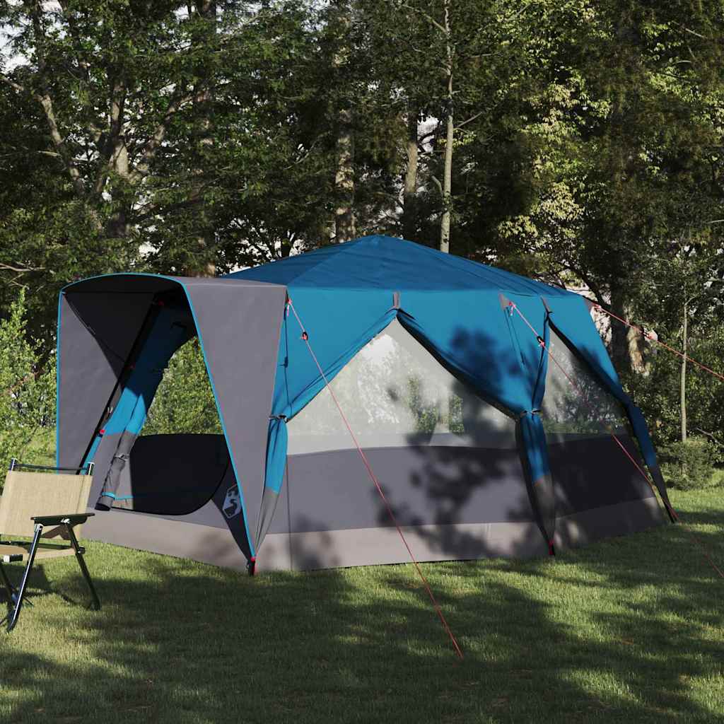 Kabinenzelt für 7 Personen mit Dach Grün 400 x 350 x 212 cm