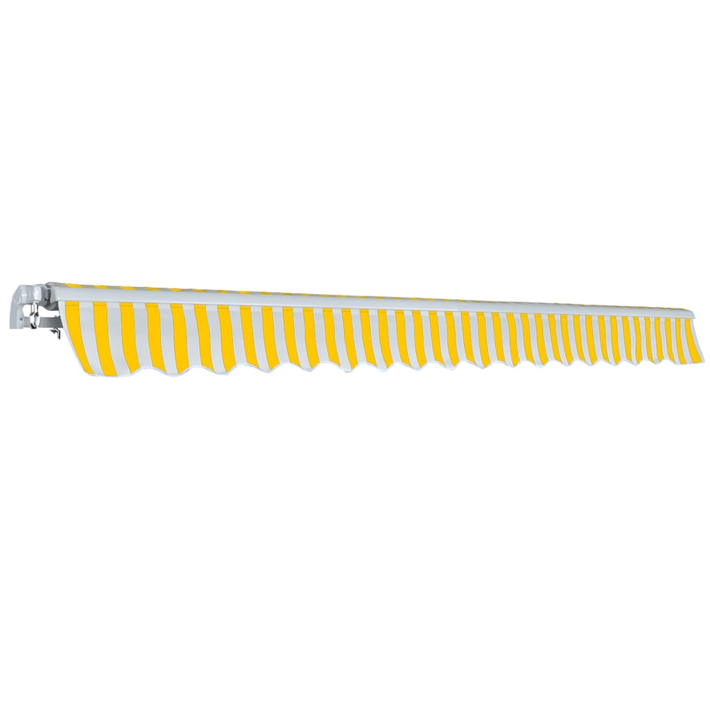 Gelenkarmmarkise 400 cm Blau/Weiß