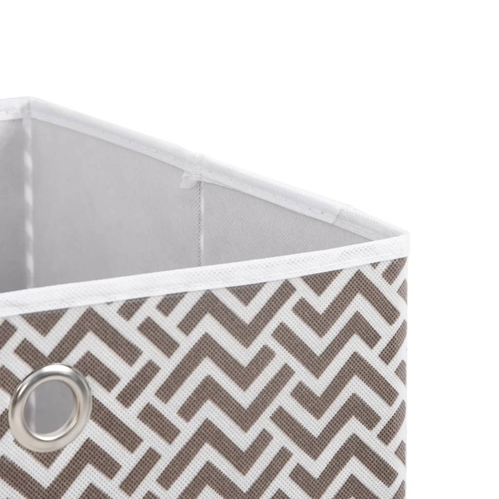 Faltboxen 4 Stk. Creme 32x32x32 cm Vlies