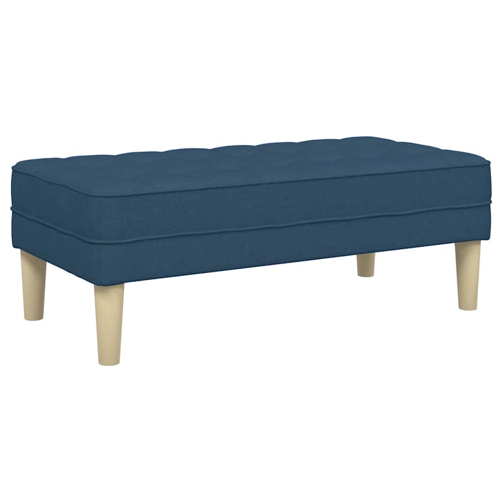 Bank mit Kissen Hellgrau 113 x 57 x 39 cm Stoff