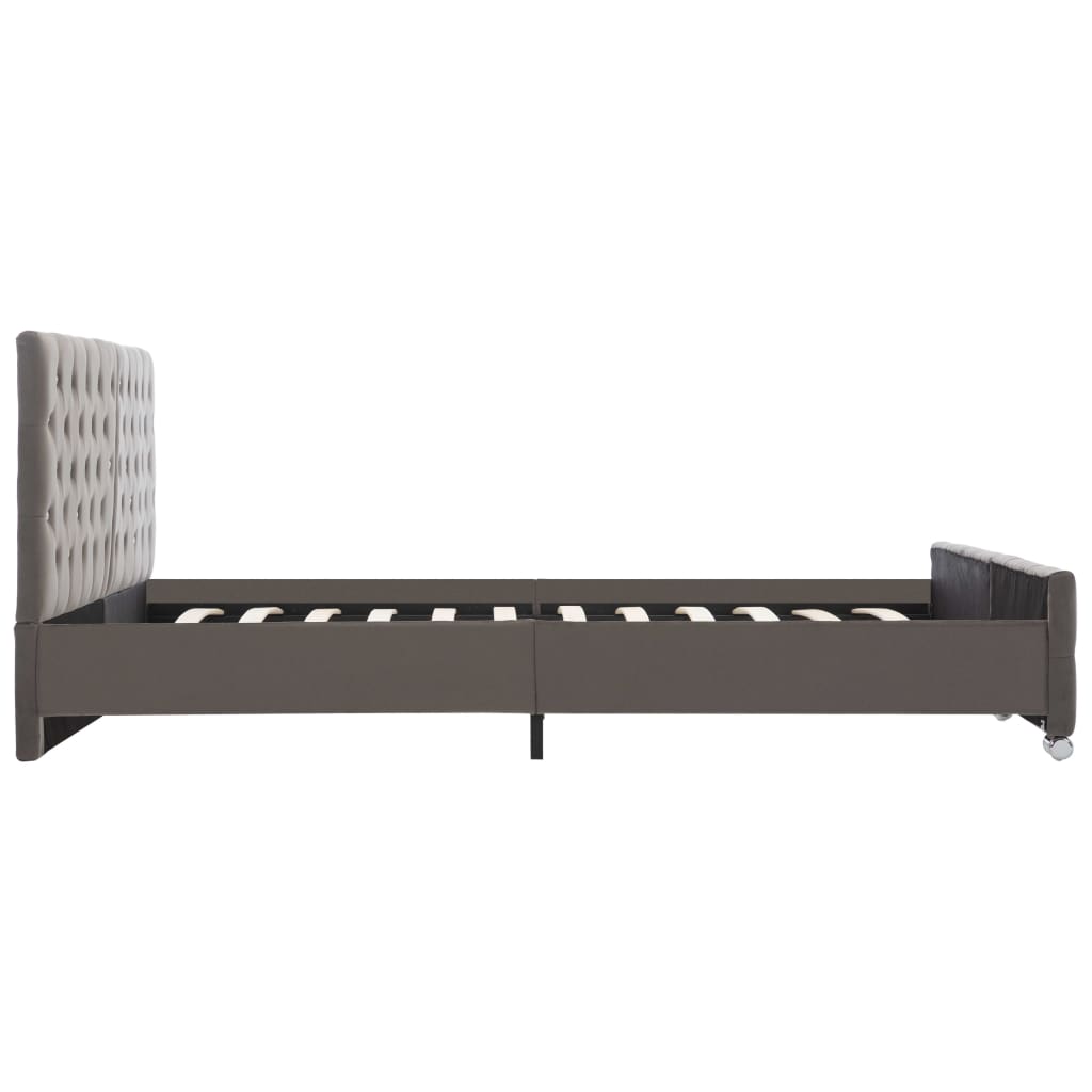 Bettgestell Grau Samt 120x200 cm