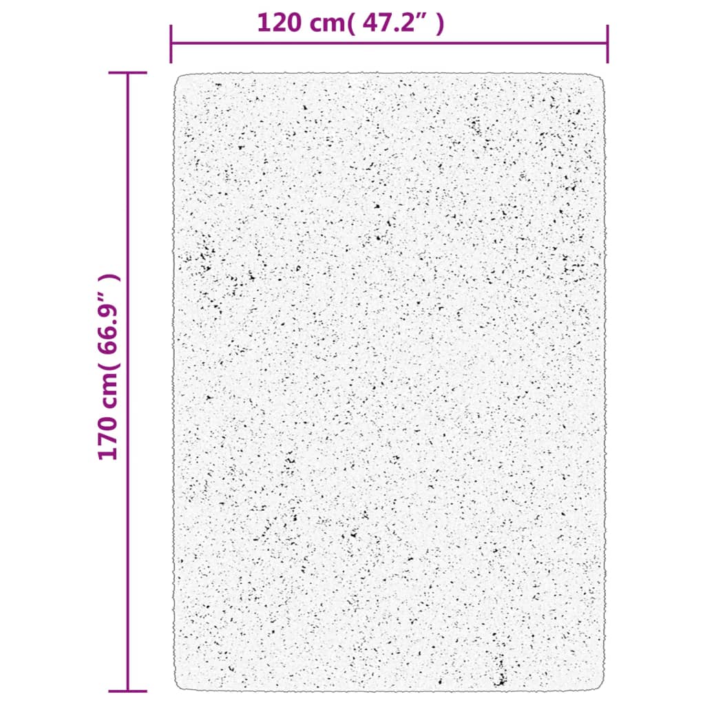 Teppich HUARTE Kurzflor Weich und Waschbar Anthrazit 60x110 cm