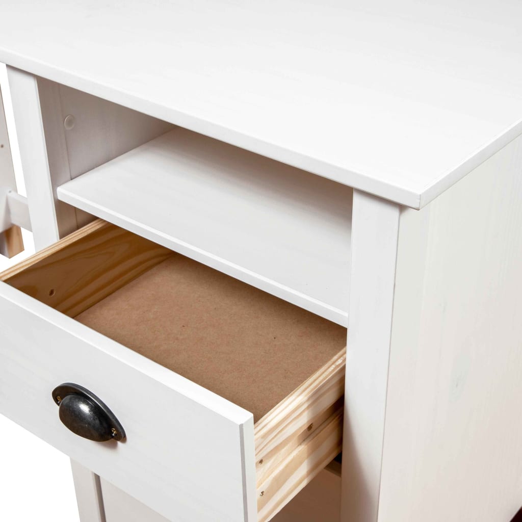 Schreibtisch Hill mit 3 Schubladen 120×50×74 cm Kiefernholz