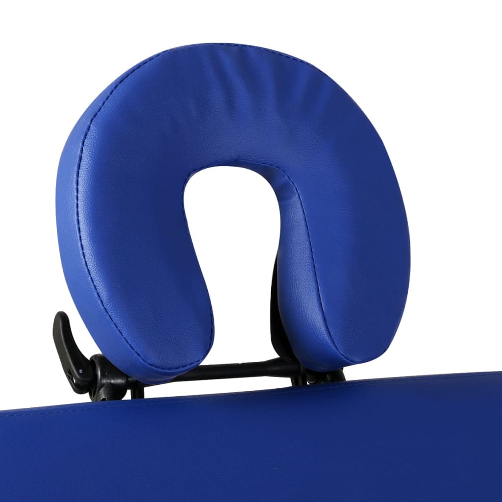 Massagetisch mit 2 Zonen Holzrahmen Anthrazit 186×68 cm