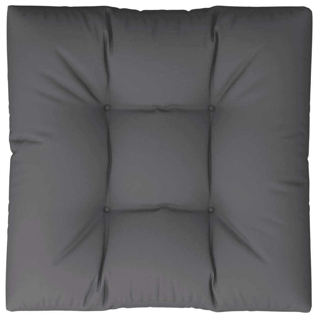 Palettenkissen Anthrazit 50x50x12 cm Stoff