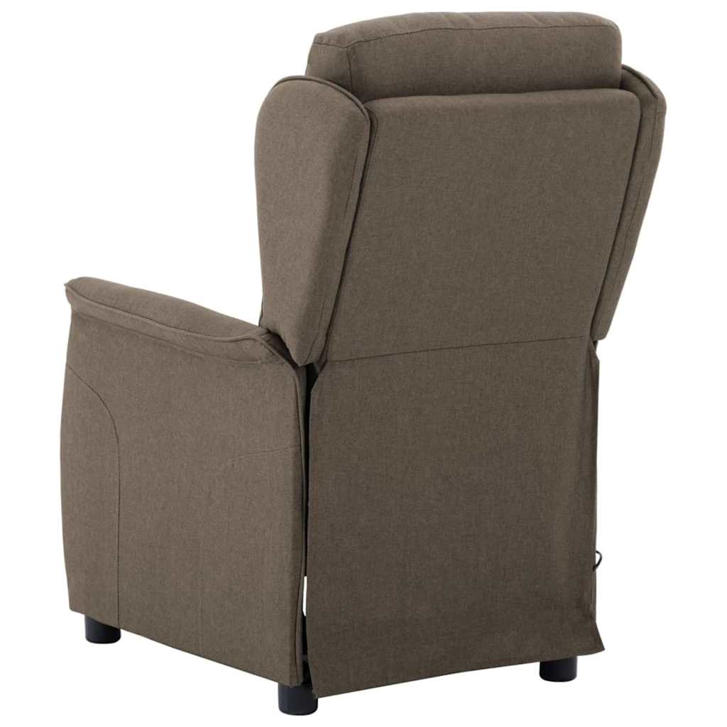 Massagesessel mit Kissen Hellgrau 93,5 x 67,5 x 101,5 cm Stoff