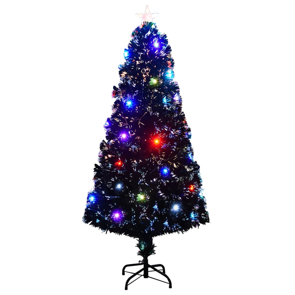 Vorbeleuchteter Weihnachtsbaum mit Ständer und LED 120 cm Glasfaser