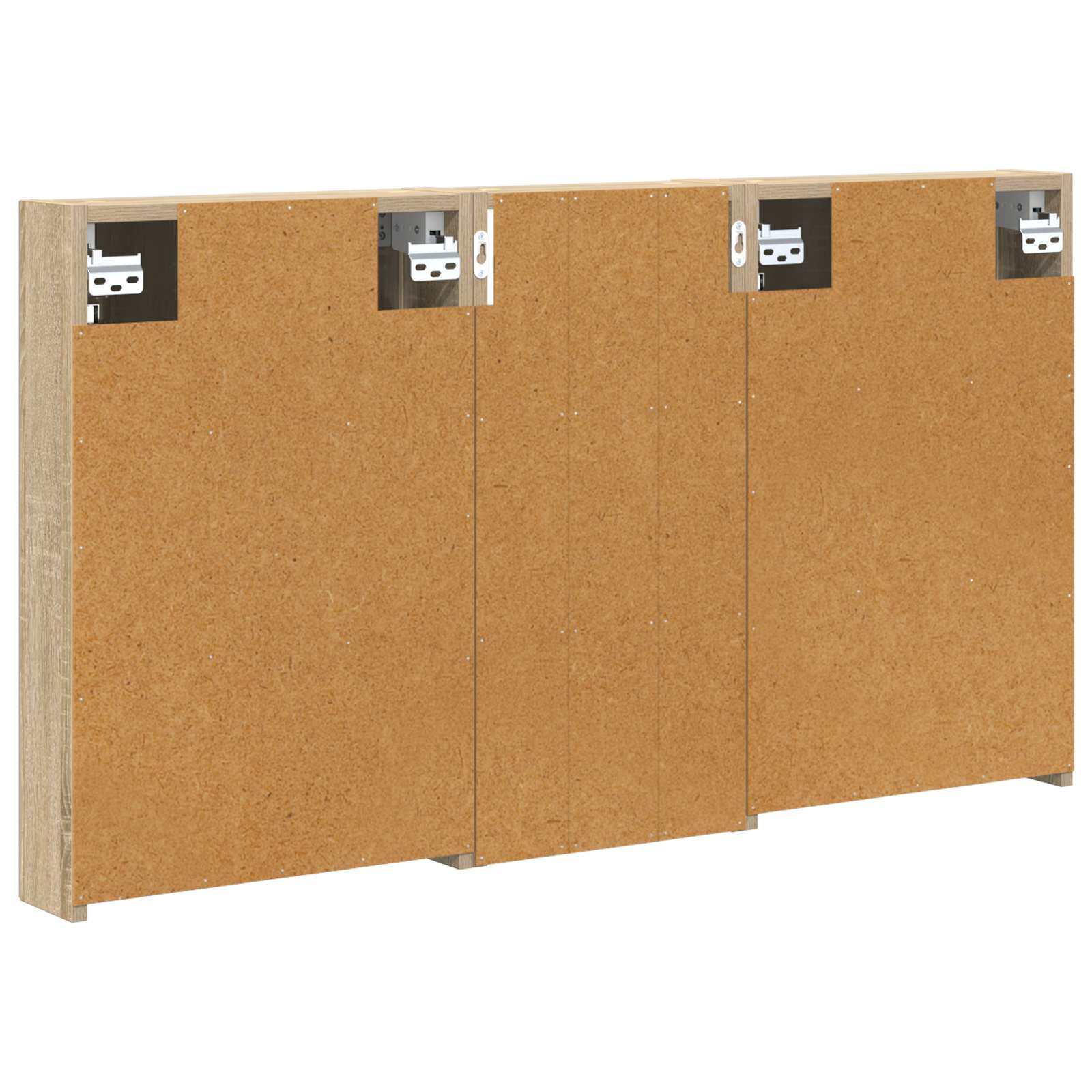 Badezimmerschrank-Set 3 pcs 80 x 10,5 x 50 cm Holzwerkstoff
