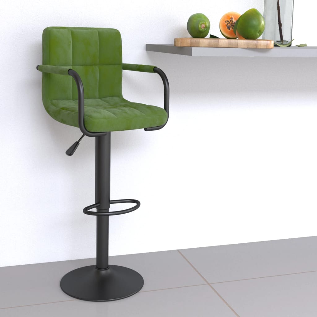Barhocker 2 Stk. Blau Samt